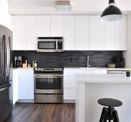 Modern kitchen with appliances